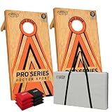 Dr Sport Cornhole Pro+ Set 120 × 60 cm - Bois (pas de bois pressé) - Environ 10 kg par pla...