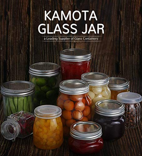 Kamota 12 Pack 16Oz Mason Jars & 12 Pack 10Oz Mason Jars With Regular Lids And Bands, Ideal For Jam, Honey, Wedding Favors, Shower Favors, Baby Foods #TOP7