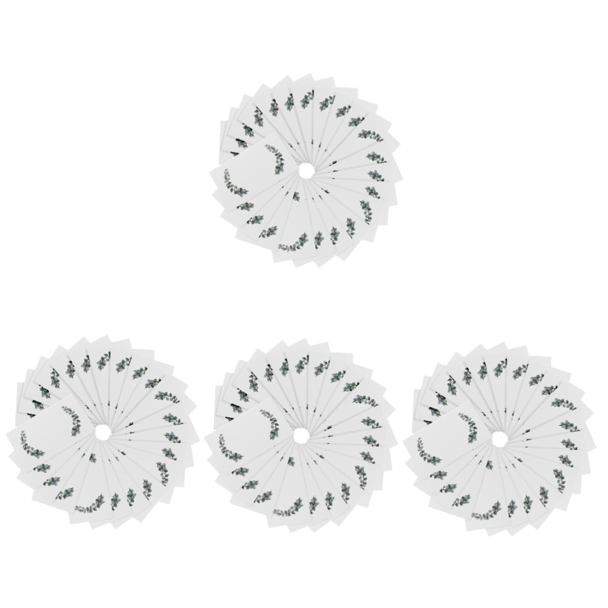 MAGICLULU 4 Juegos Carpa De Boda Para Intercambiar Tarjetas Decoración Verde Tarjetero Redondo Cuadrado Para Cajas De Rellenos De Suerte Tarjetas De Nombre Para Mesa 100 Uds * 4
