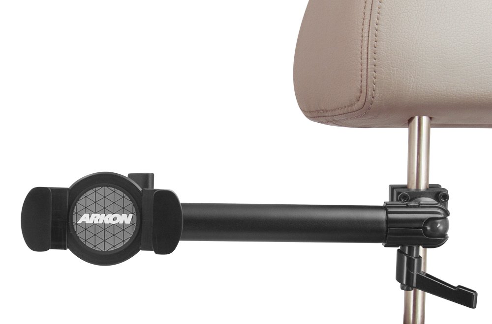 Arkon HMHD5RVXL - Soporte para reposacabezas de Coche con Brazo de 25,4 cm para Smartphones, tabletas de tamaño Mediano de 20,3 cm, Interruptor Nintendo