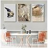 Vleugels muurkunst voor woonkamer slaapkamer gang Nordic Decor veren canvas schilderij witte poster en druk uniek gouden…