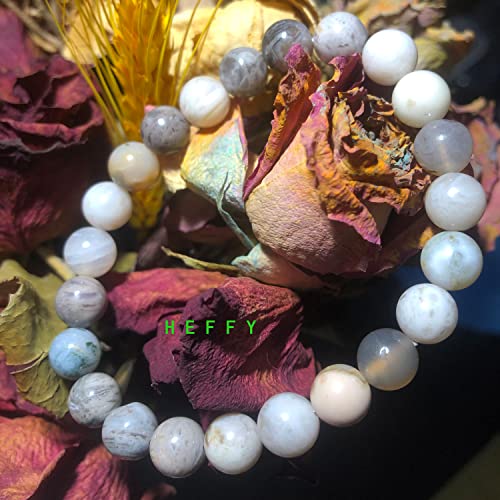 Natural Gorgeous Gem Semi-Precious Gemstone Beaded Reiki Healing Crystals Handmade 8Mm Round Beads Stretch Bracelet Unisex #TOP5