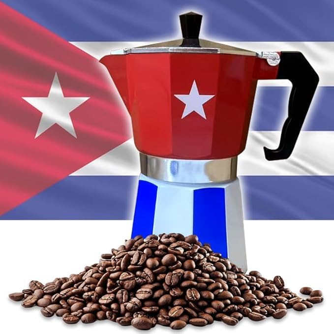 Set Combo Dominó Cubano y Cafetera Espresso Tradicional