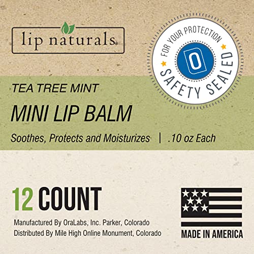 Tea Tree Balm with Sunscreen | Made in USA | 12-Count Mini Pack