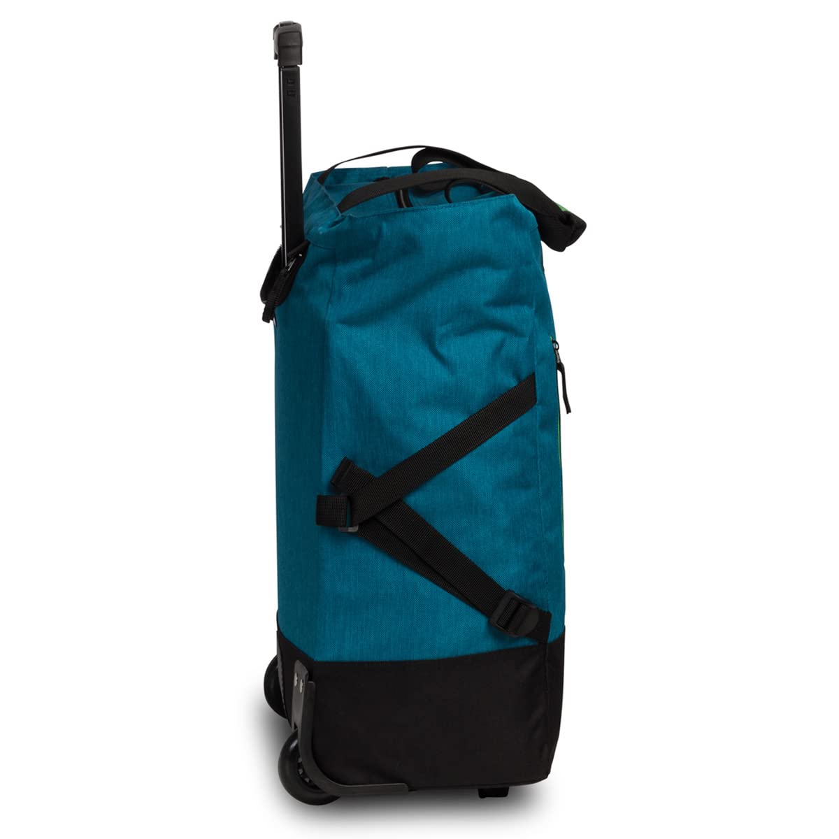 Punta® Einkaufstrolley 33L Petrol/Hellgrün | Einkaufstrolley modern mit Skater-Rollen – leise & leichtgängig | ideal für Einkäufe, Reisen & Sport | Wheel Shopping Roller für unterwegs