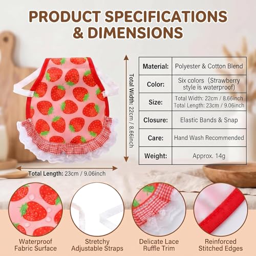 VANTOBEST 6Pcs Waterproof Chicken Saddles for Hens,Adjustable Elastic Straps Chicken Aprons,Hen Feather Fixing Protection Supplies by VANTOBEST - Used condition - Image 2