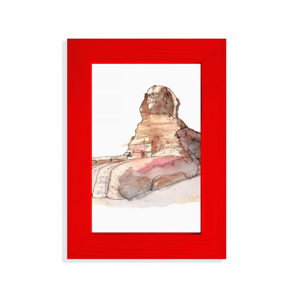 Cadre photo Sphinx de Gizeh rouge pour sublimer vos photos de voyage sur une étagère