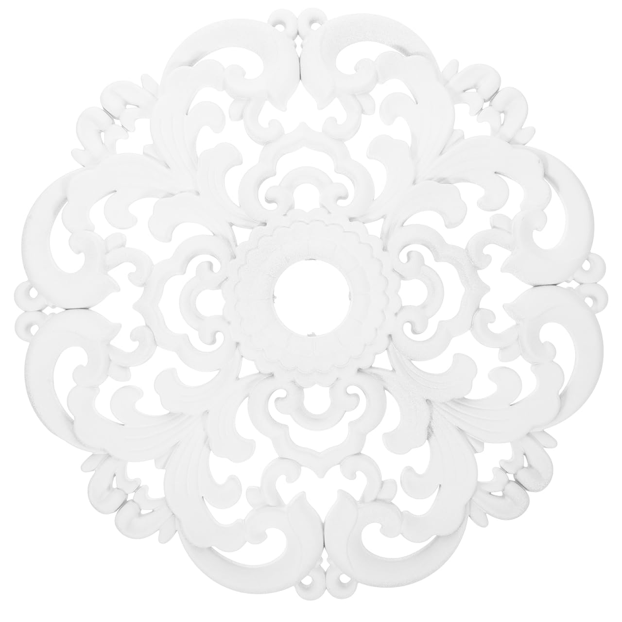 Large Plaster Stucco Rosette, Ceiling Mirror Decoration D: 35/125 Cm