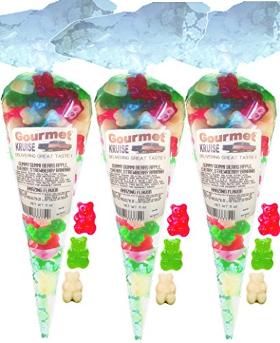Gomitas sabor manzana, cereza, fresa y plátano (3 Pack)