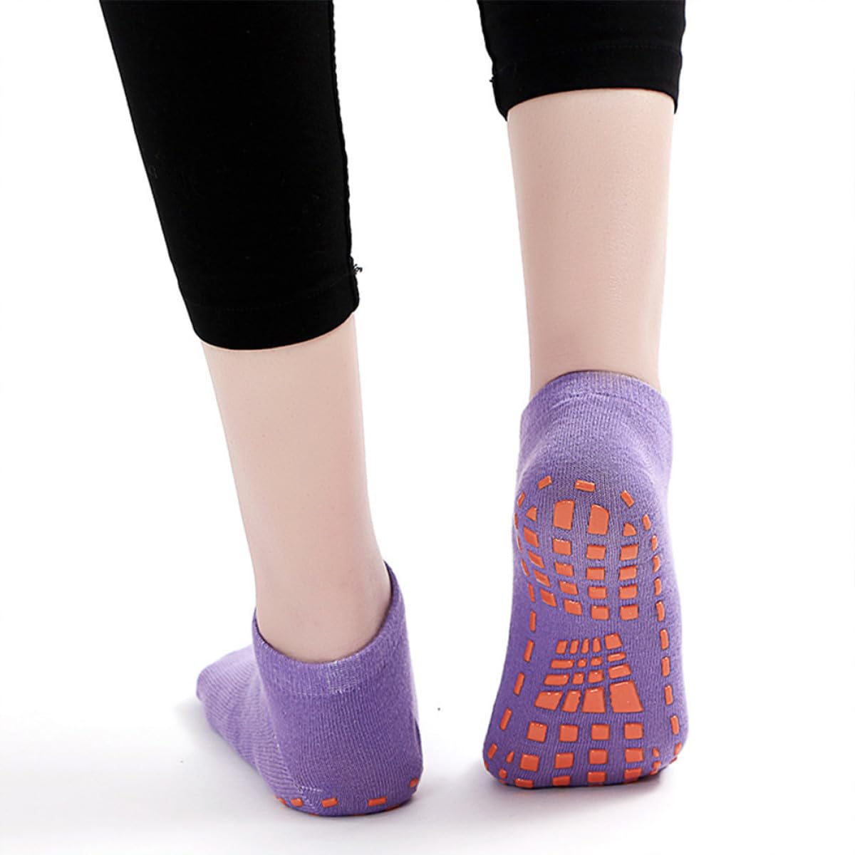 Mikinona 20paare Yoga Socken Rutschfest für Junge Mädchen Kindersocken aus Baumwolle Rutschfeste Junge Mädchen-bodensocken für Sport Socken mit Sohlenverstärkung Zufällige Farbe