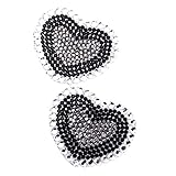 Appeeling JOSEPHINE JEWEL Black Rhinestone Heart Jewel Pasties, Nipple Covers, Body Jewelry, Body...