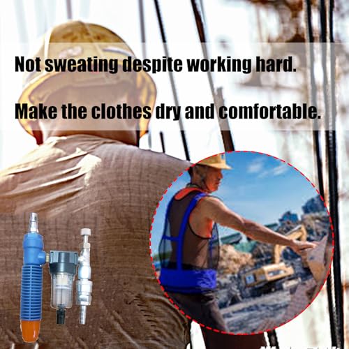Cooling Vest For Men Women, Adjustable Air Cooling Conditioner Waistcoat, Compressed Air Cooling Vest, Breathable Outdoor Work Vests, Vortexes Tube Air Conditioned Waistcoat4