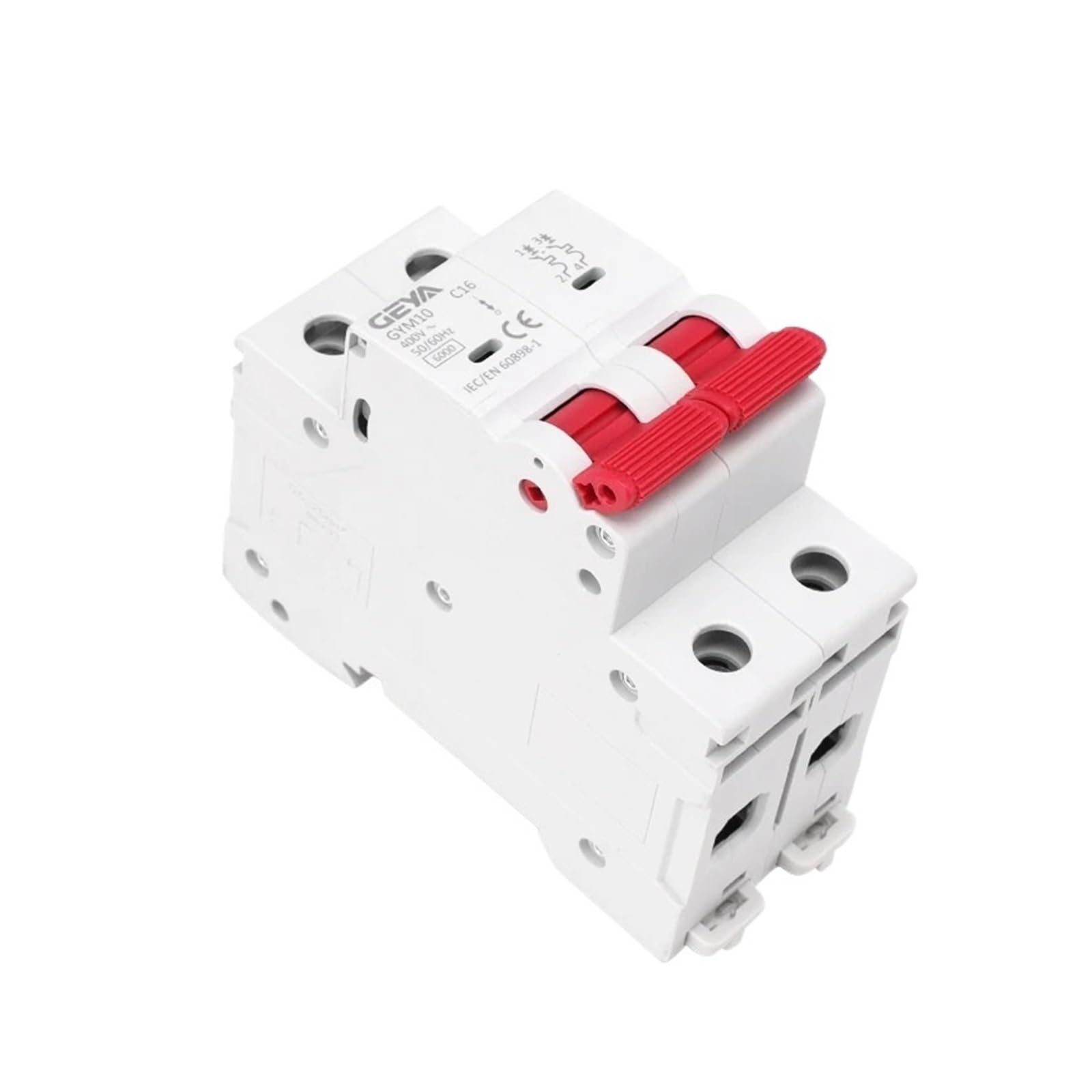 VSPPJYFG 5pcs GYM10 2P 6KA AC MCB Din Rail 220V 400V Mini Circuit Breaker 6A-63A(25v)