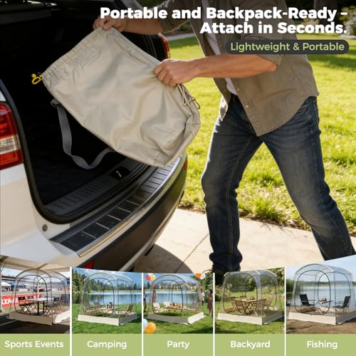 Carpa Burbuja Transparente Pop-Up para 1-4 Personas miniatura 7