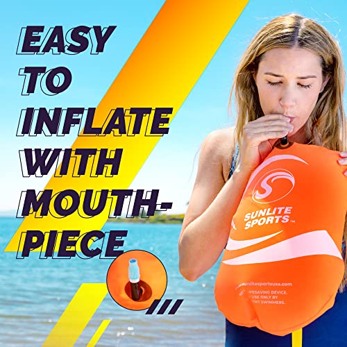 Flotador de Natación Premium Sunlite Sports, Ultra Visible, Impermeable, para Entrenamiento en Aguas Abiertas, para Nadadores, Triatletas, Kayakistas y Buceadores miniatura 5
