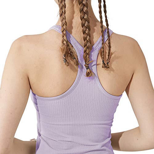 Image of sphinx cat Yoga Racerback Tank Top for Women with Built in Bra,Women's Padded Sports Bra Fitness Workout Running Shirts