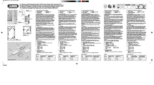 ABUS Scharnierseitensicherung FAS97 - schlüssellose Fenstersicherung für die Scharnierseite von Fenster, Terrassentür und Balkontür - Einbruchschutz gegen Aufhebeln - verdeckt montierbar - weiß