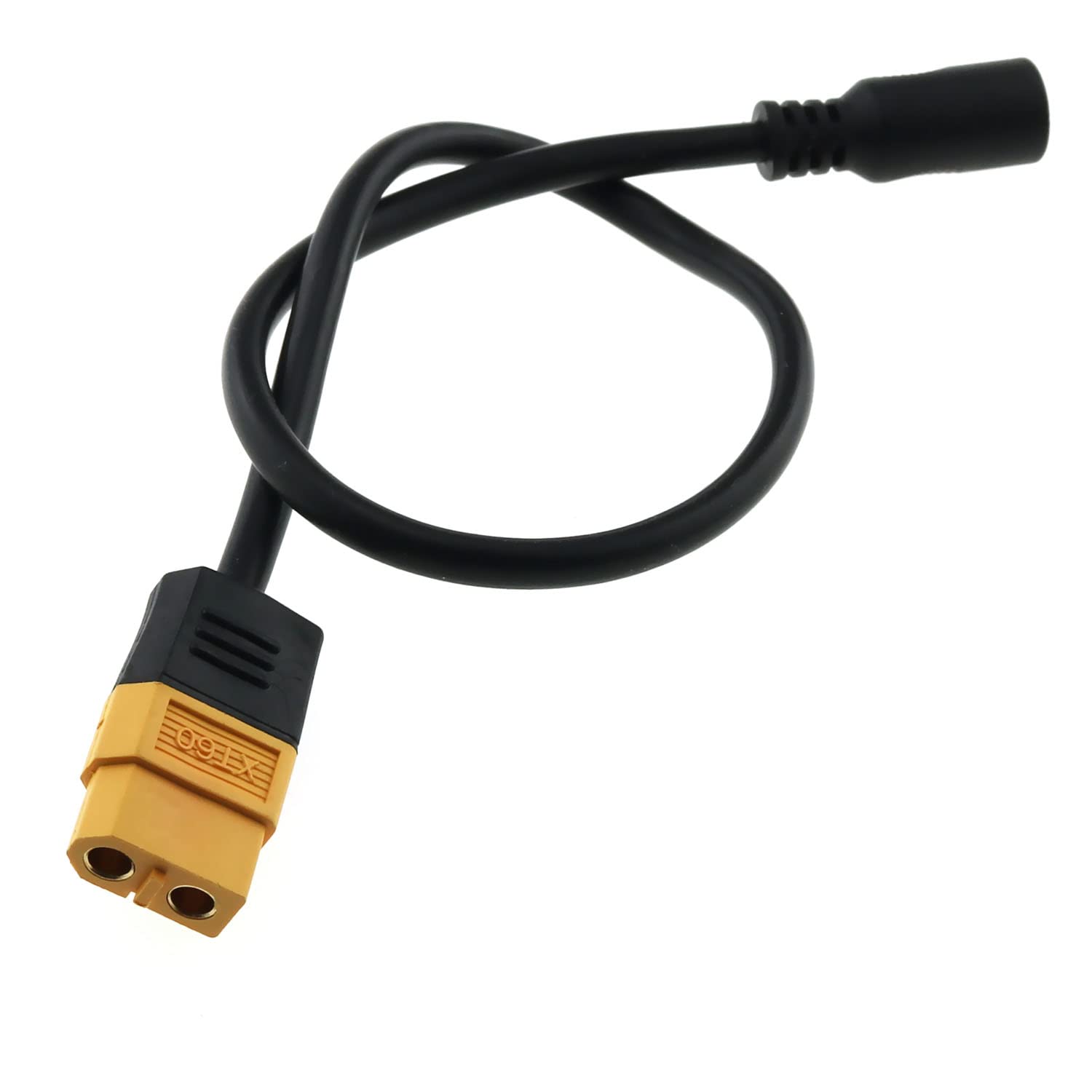 Cable adaptador XT60 RLECS XT60 hembra conector bala a hembra DC 5.5x2.1mm cable de alimentación para Fatshark Skyzone FPV Monitor Power