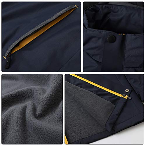 KESYOO Jaquetas de Snowboard para Homens Com Capuz Inverno Inverno Esqui Impermeável Esqui Quente In