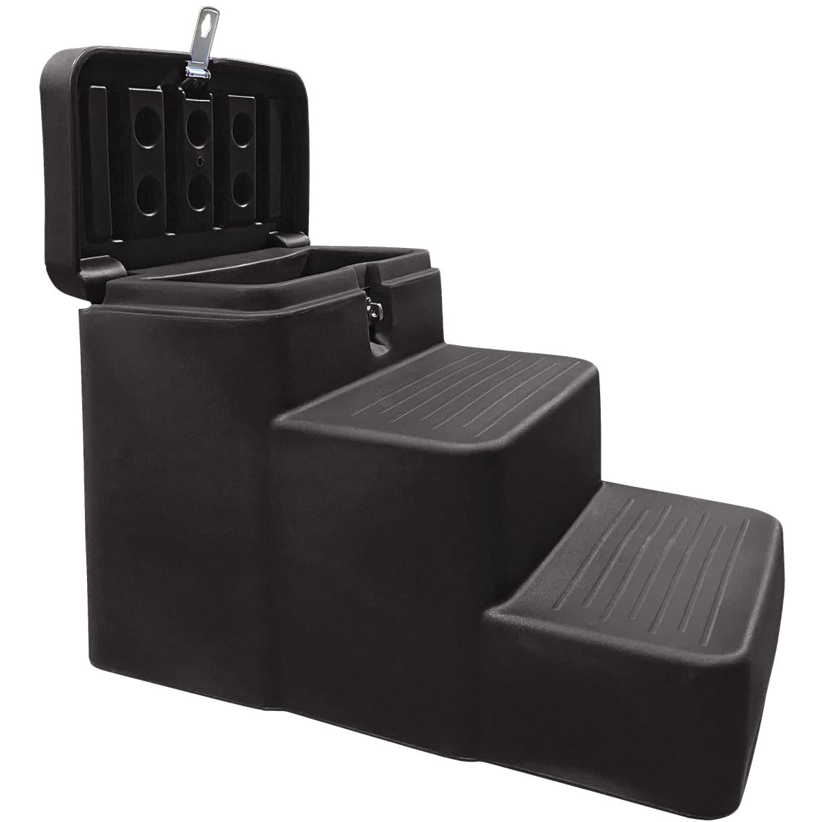 Horsemen's Pride 3 Step Mounting Block with Storage, Black