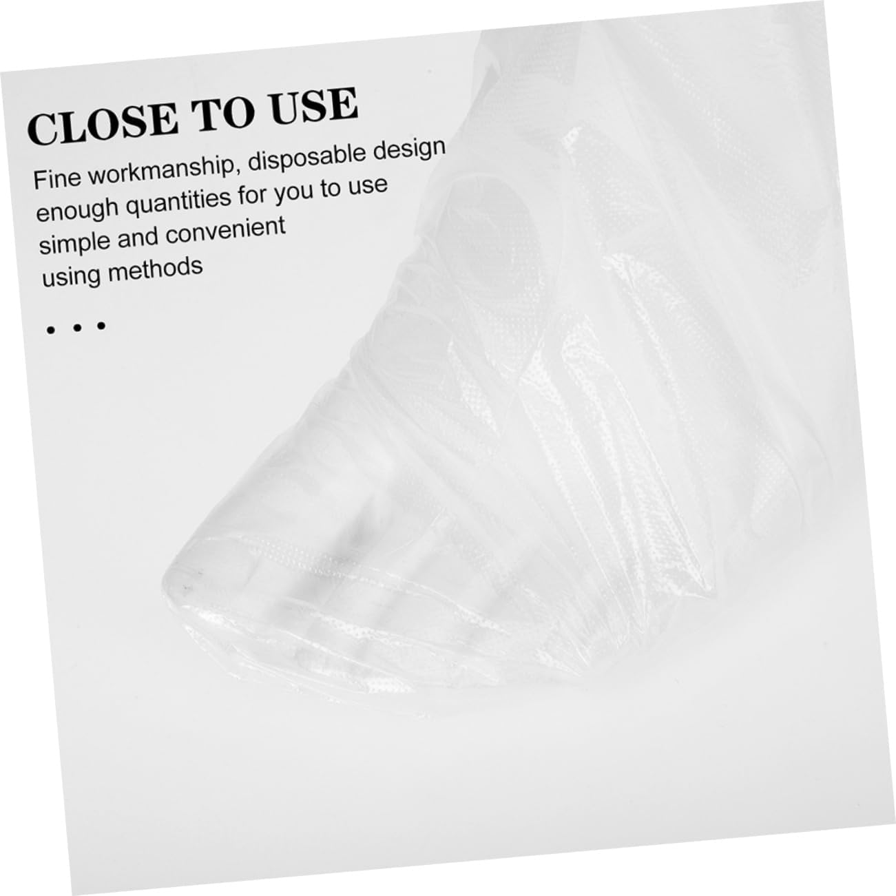 VICASKY 100pcs Ice Skating Boot Covers Waterproof Foot Protectors Foot Covers for Indoor Activities Soft Pet Material Shoe Fitting Sleeves