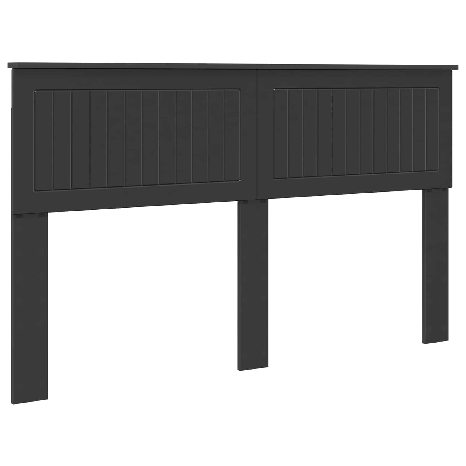 vidaXL Cabecero Roble Negro Madera de ingeniería