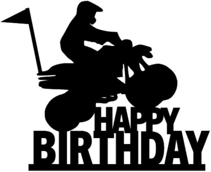 Amazon Com Birthday Cake Topper Acrylic Atv Cake Topper Utv Cake Topper Atv Riding Cake Topper Atv Topper Off Roading Cake Topper Birthday Party Decorations Supplies 6 Inch Grocery Gourmet Food