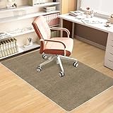 【Amazon 限定ブランド】チェアマット 床保護マット HDMOD 120x 90cm フロアマット 厚み4mm 滑り止め TPRマット ゲーミングチェアマット カーペット フロアプロテクター チェアマット 静電気防止、無臭、床暖房対応セルフ 粘着 お手入れ簡単 防音(モカ）