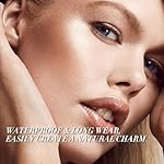 FOCALLURE Shimmer Face Highlighter Makeup Powder, Gel to Powder Glow Finish, Leaving a Lightweight & Healthy Radiance, Long Lasting Luminous Face Body Highlighter Makeup,GD01 New World - Image 5