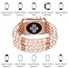 fastgo Bracelet Compatible with Pearl Apple Watch Bands 38mm 40mm 41mm Women, Elastic Beaded Stretch Replacement Strap Pink For Iwatch Series SE & Series 9 Ultra 8/7/6/4/5/3/2/1 (Pink - 38/40/41mm)