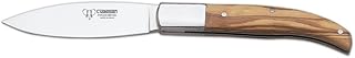 Cudeman Adultes Satin Outdoor Couteau de Poche en Bois d'olivier, Longueur de la Lame : 9, Couteau de 1269 cudm, Non renseigné