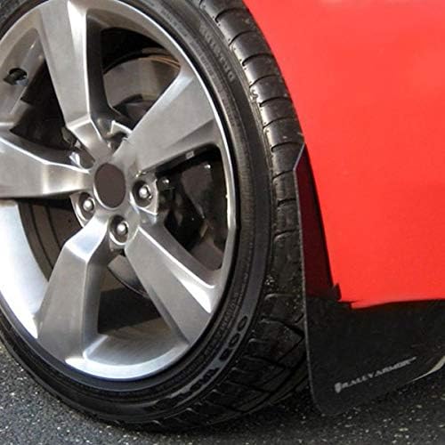 Rally Armor MF15-UR-BLK/SIL Black, Silver Mud Flap with Logo (V2 08-11 STI (Hatch only) / 11 WRX (Hatch only) UR), 1 Pack