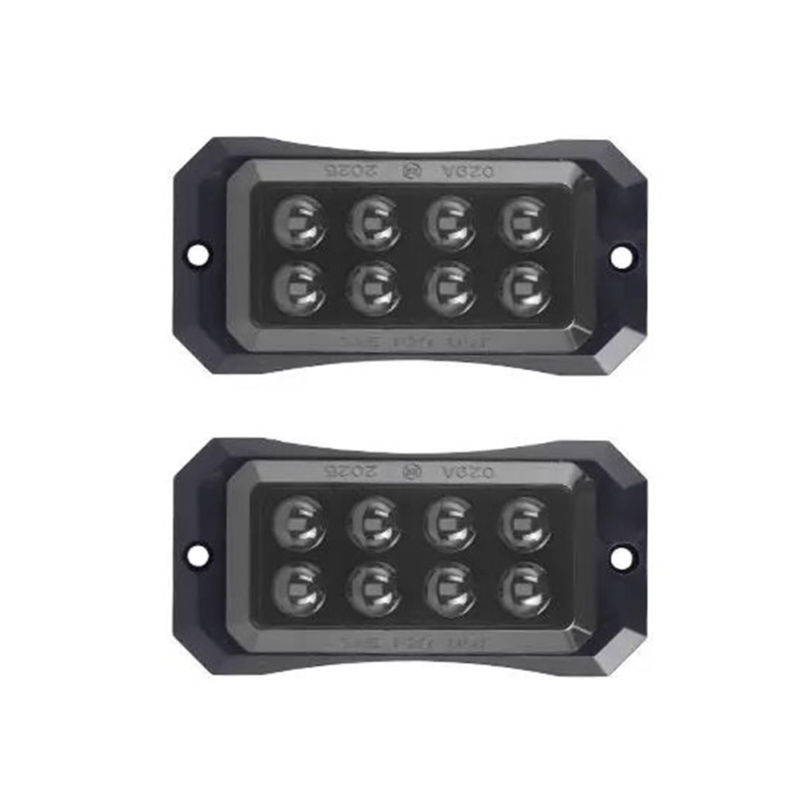 Indicador Intermitente Espejo Retrovisor Luz Indicadora Posición Lateral Para Camión Lámpara Advertencia Para Coche Camioneta Remolque Tractor Furgoneta(8 LED Red)