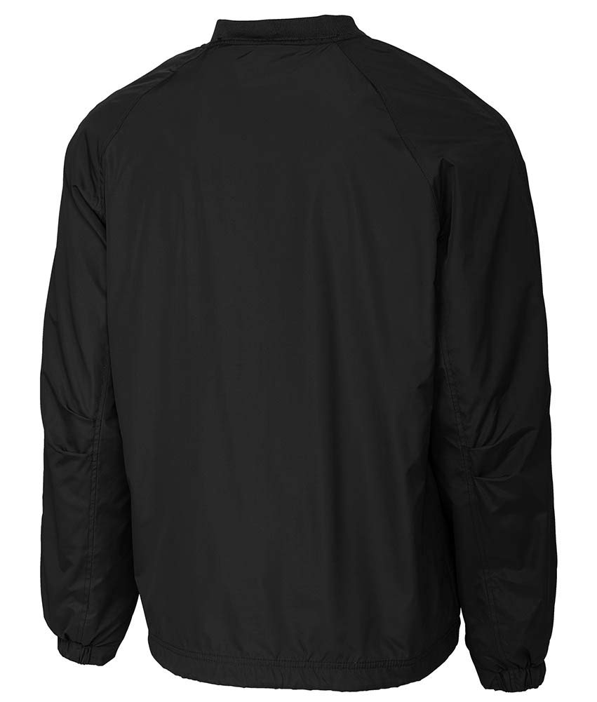 DRIEQUIP Mens V-Neck Raglan Wind Shirt-XL-Black