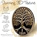 MilestoneMint 1 Year Sobriety Coin Tree of Life Gift Set | Anniversary Sobriety Gifts for Men & Women | AA Coins and Medallions with Token Capsule, Stand & Card | 3D Texture, Recovery AA Chips