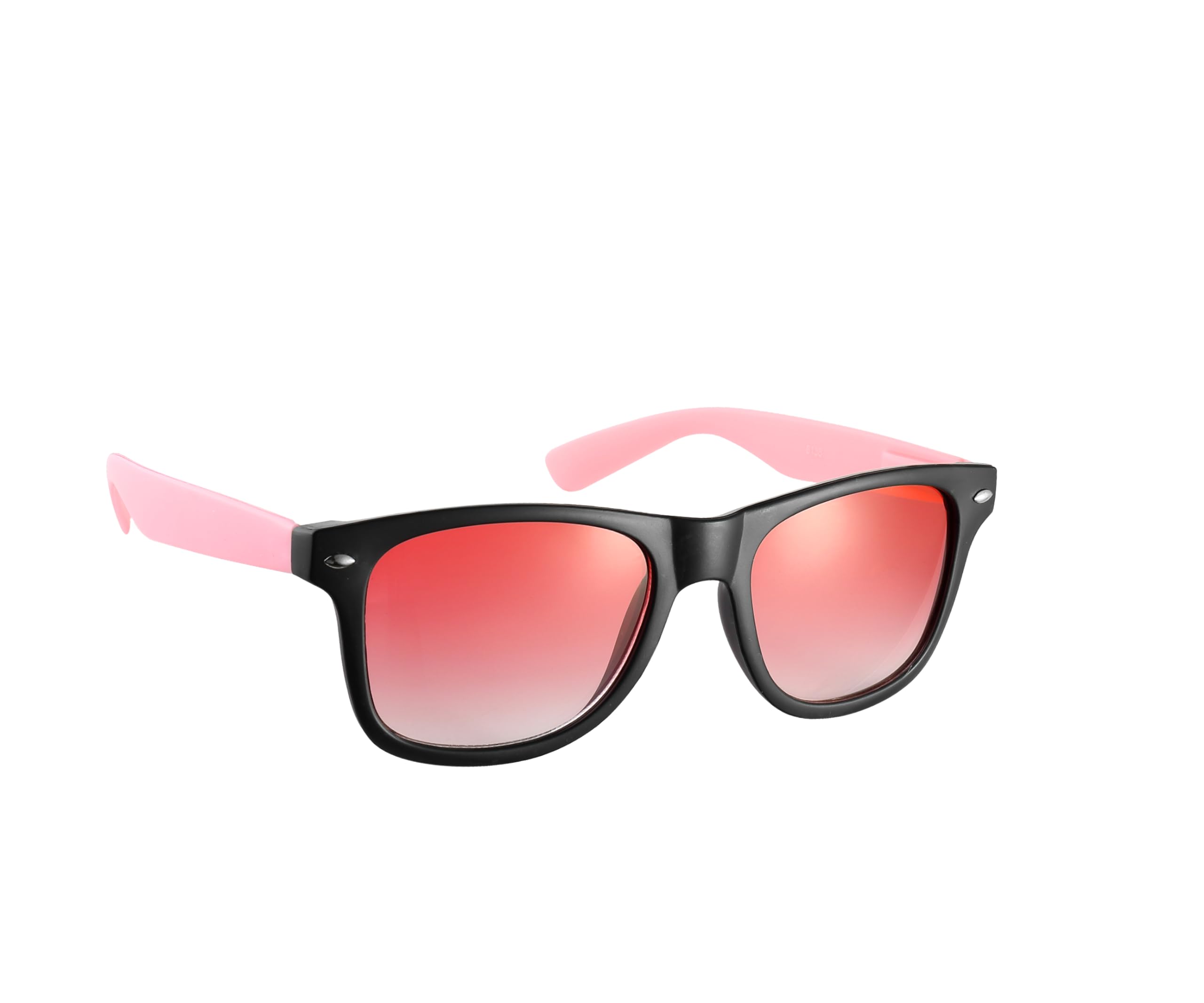 Komonee Unisex Black And Pink Tint Drifter Sunglasses Set With Soft Case And Cleaning Cloth Classic Style Retro Sun Shades Uv400 Protection For Men Women Sports