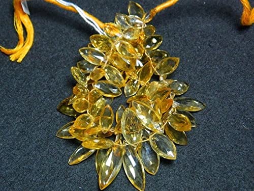 Citrine Marquise Briolette facettée haut de gamme pour bijoux
