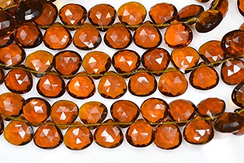 Heart Shape Briolette Beer Quartz Beads pour cadeaux d'anniversaire DIY