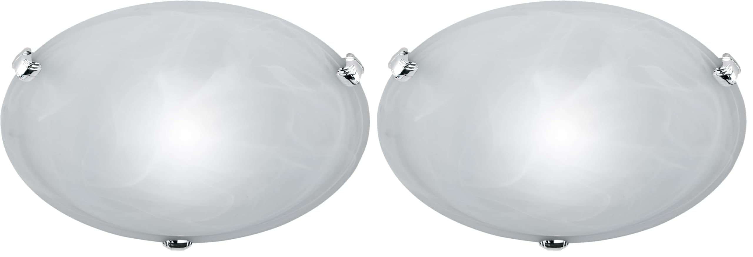 Plafonnier en verre E27 60W diffusion douce TRIO 30cm blanc
