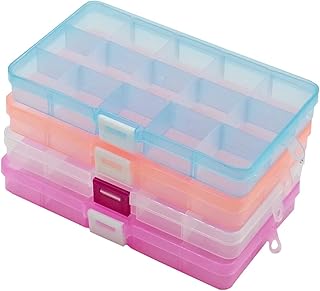 ZERONOWA 小物 収納 ボックス アクセサリー収納 パーツケース 小物整理 (カラー4色セット)