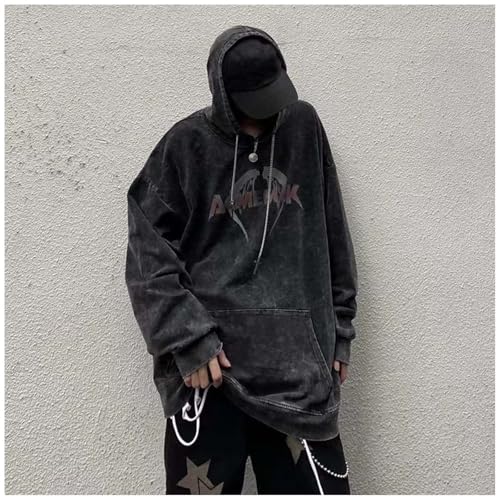 MLAFE Gothic Affliction Y2K Washed and Aged Cross Print Hooded Sweatshirt Men Women Grunge Hoodie3