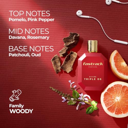 Image of Fastrack X DIVINE Triple OG |Perfume for Unisex | 100 ml EDP |Long lasting Smell | Woody for Unisex | Best gift for Men & Women | Celeb Perfume