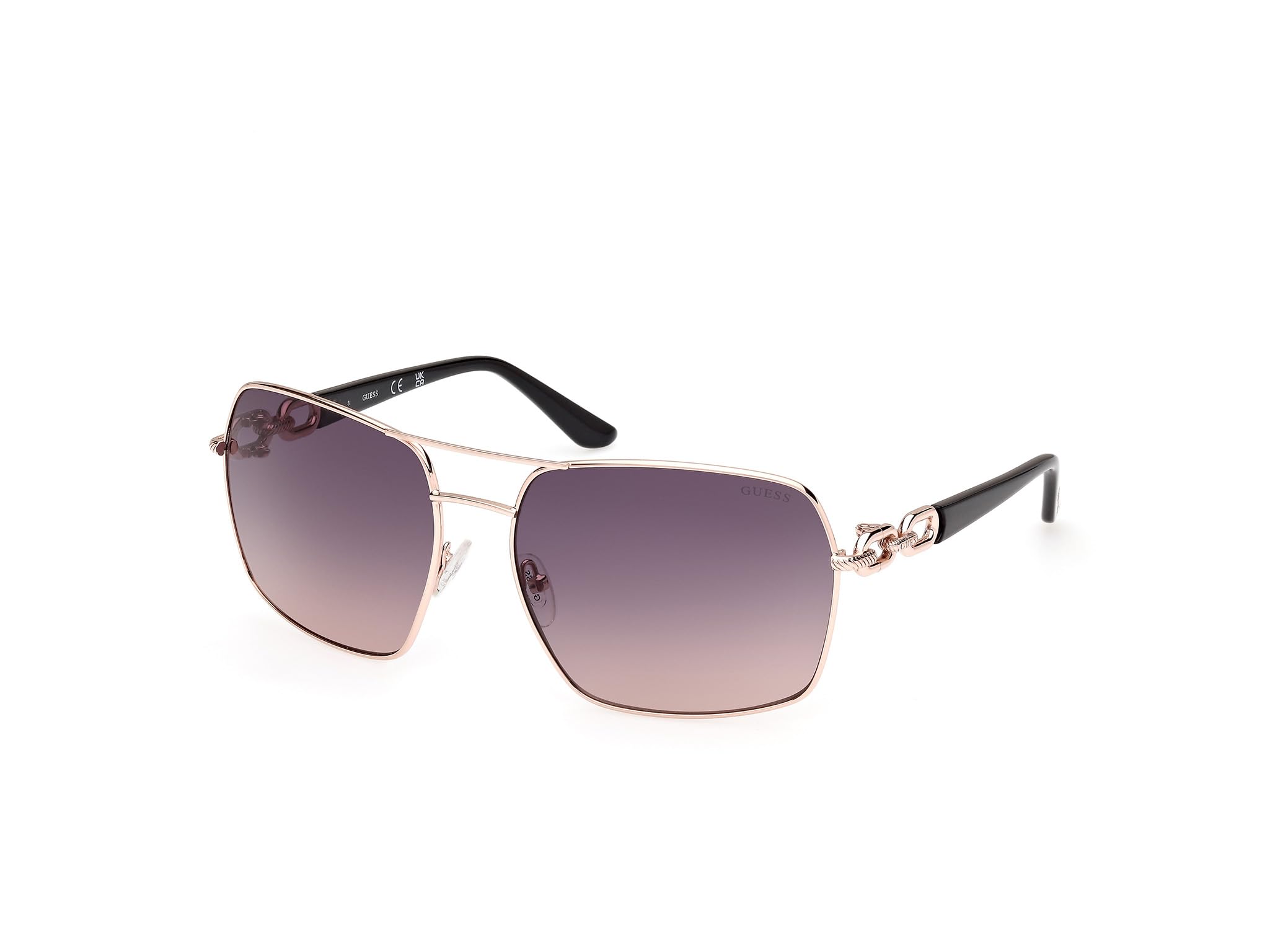 GUESS Guess Occhiali - Modello Gu00159, Colore Shiny Rose Gold Sunglasses Unisex - Adulto (Pacco da 1)
