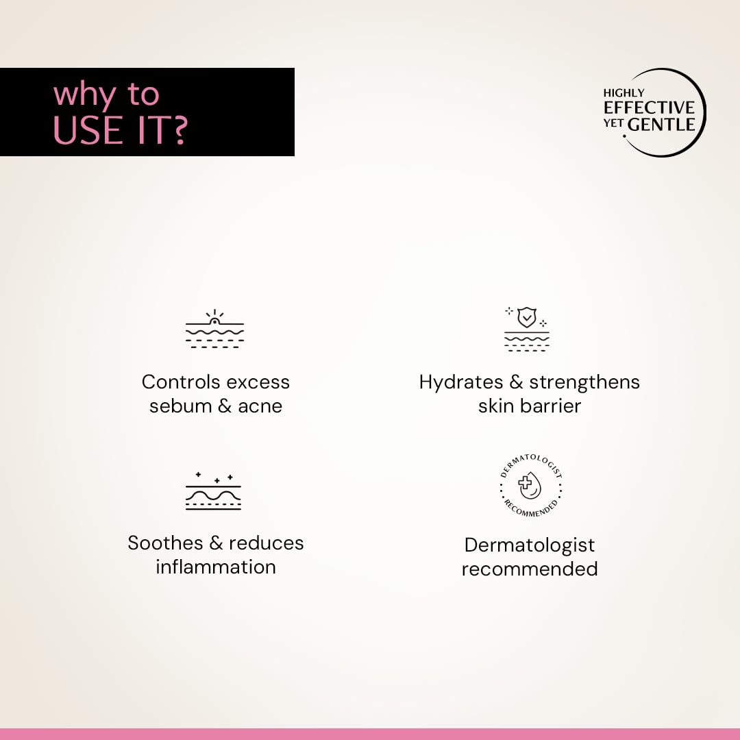 Deconstruct Acne Control Moisturiser with Ectoin & Ceramides for Acne Prone & Oily Skin | Lightweight & Non-Sticky | Soothing & Barrier Repair | Non-Comedogenic | For Men & Women | 50g