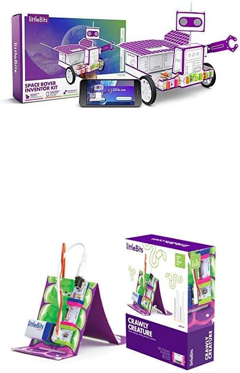 littleBits Space Rover Inventor Kit & littleBits Hall of Fame Crawly Creature Starter Kit