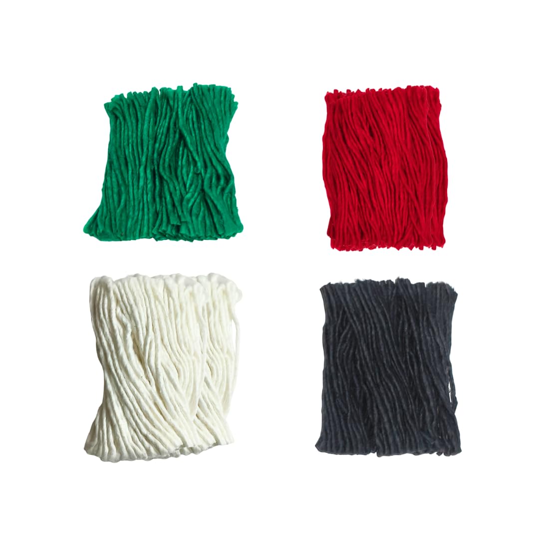 Cotton Wicks for Diya | Red Green Black White Diya batti Wicks for Pooja-image-37