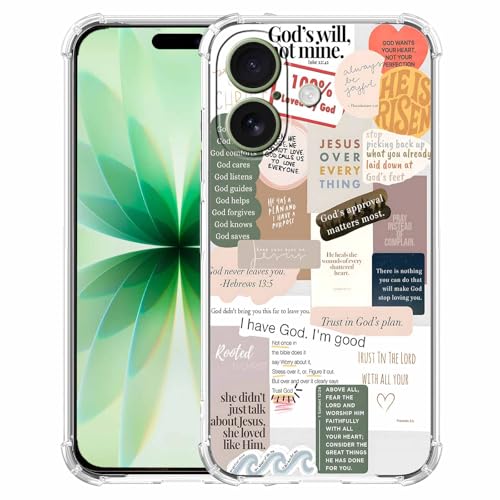 Coque iPhone 17 chrétienne TPU souple haut de gamme aux citations de Jésus Christ