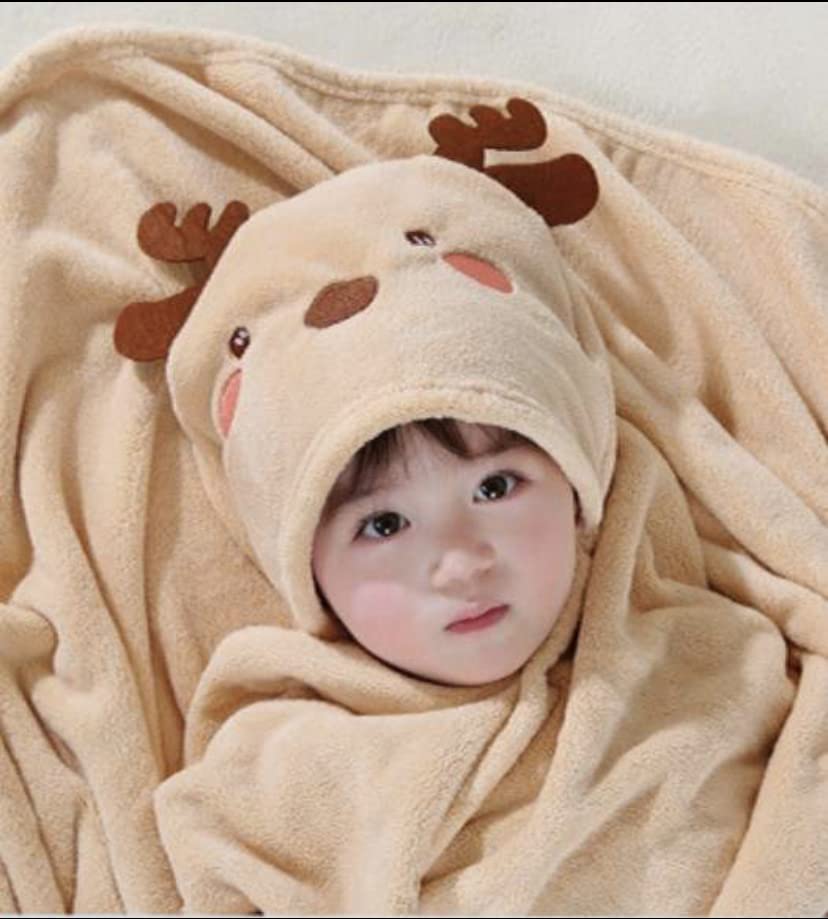 Serviettes Et Sorties De Bain Serviette Sortie Bain Bébé 3 Pièces - Capuche Animale Absorbante 80x80cm Serviette Bain Bébé