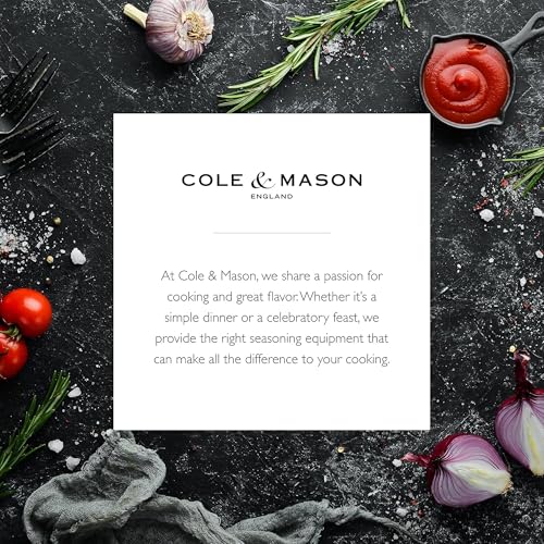 Cole & Mason Derwent Salt & Pepper Mill Gift Set - Salt & Pepper Shaker & Grinder with Adjustable Coarseness - Gourmet Precision Mill Set - Stainless Steel & Acrylic Grinders - Rose Gold by Cole & Mason - Image 8