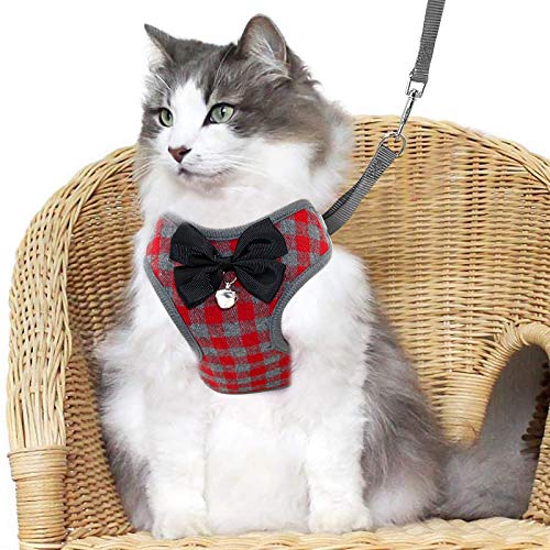 Rypet Small Dog Harness And Leash Set - No Pull Pet Harness With Soft Mesh Nylon Vest For Small Dogs And Cats Red L #TOP5